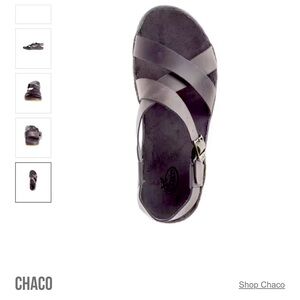 Chaco Wayfarer Gray Leather Sandals